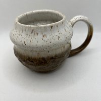 Carved White and Honey Mug
