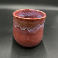 Handmade Pink Ceramic Hand-warmer Mug