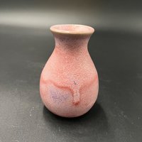 Handmade Pink and Purple Ceramic Bud Vase