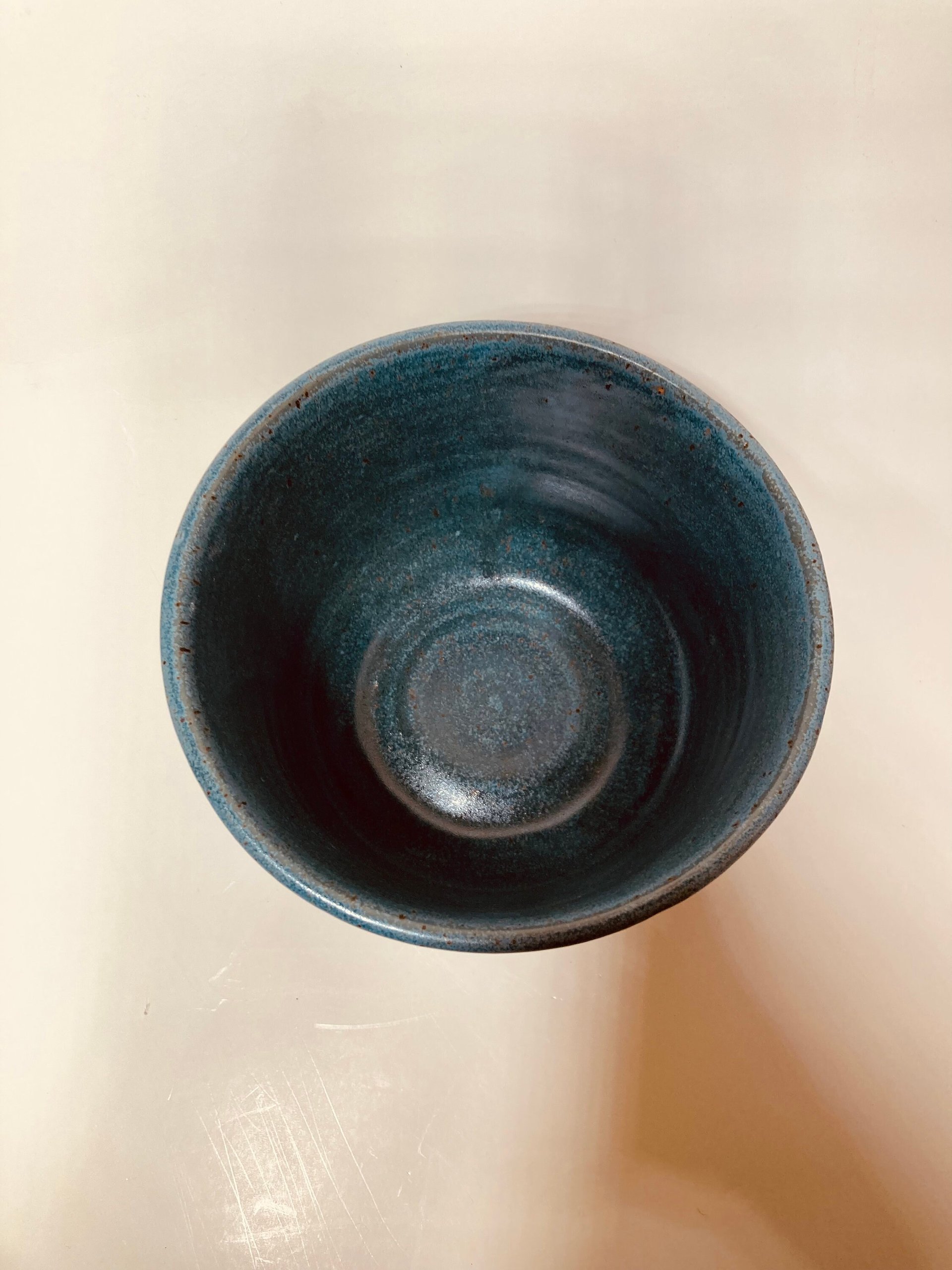 Hand-made Ceramic Blue Bowl