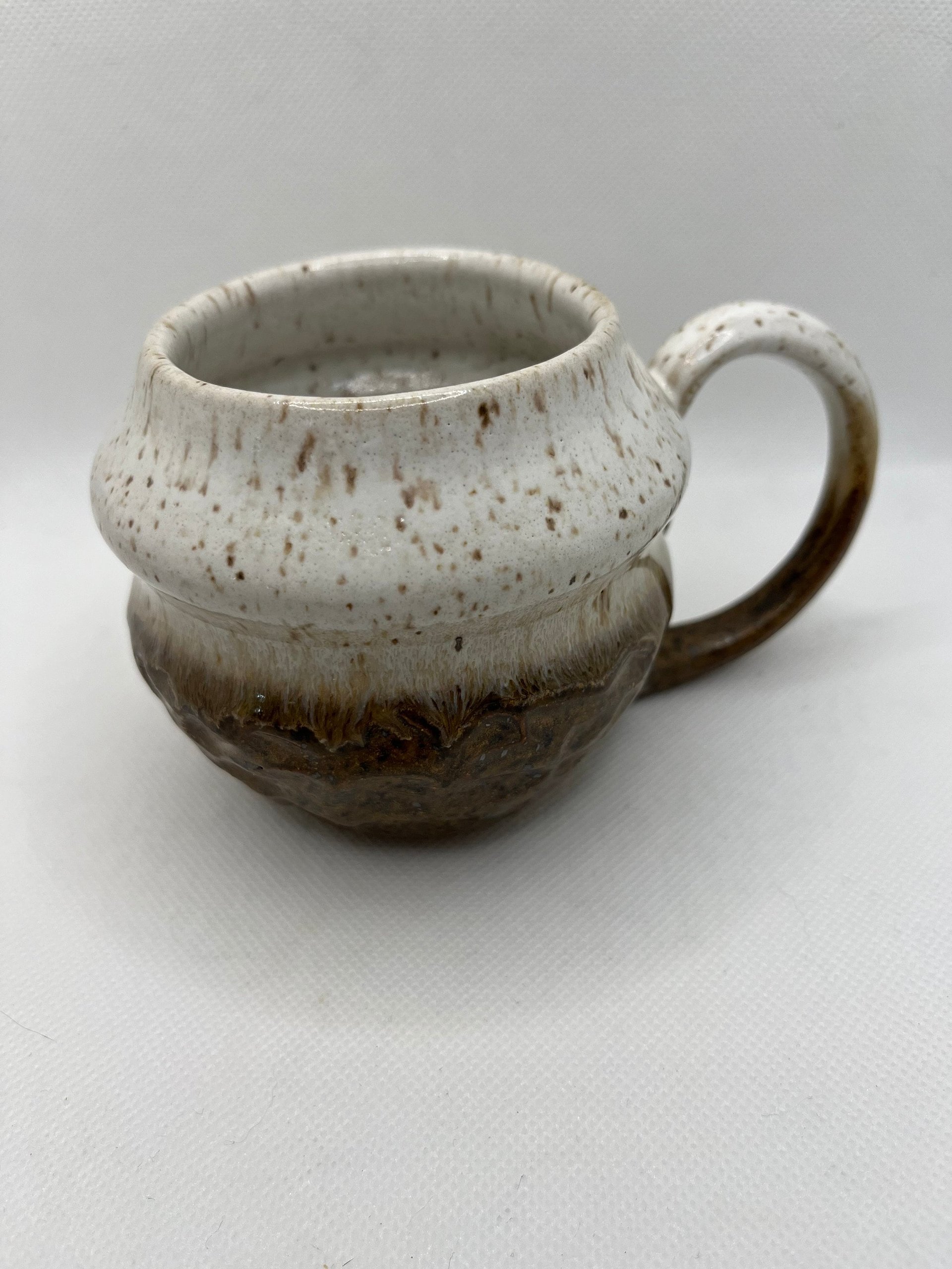 Carved White and Honey Mug