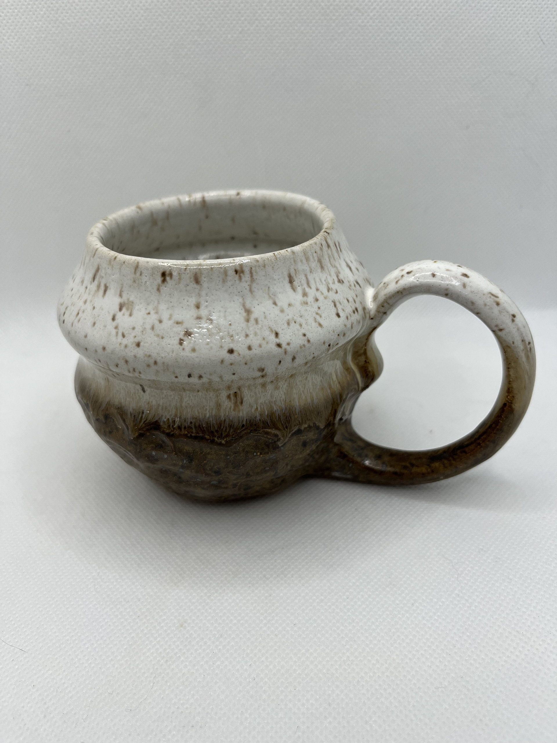 Carved White and Honey Mug