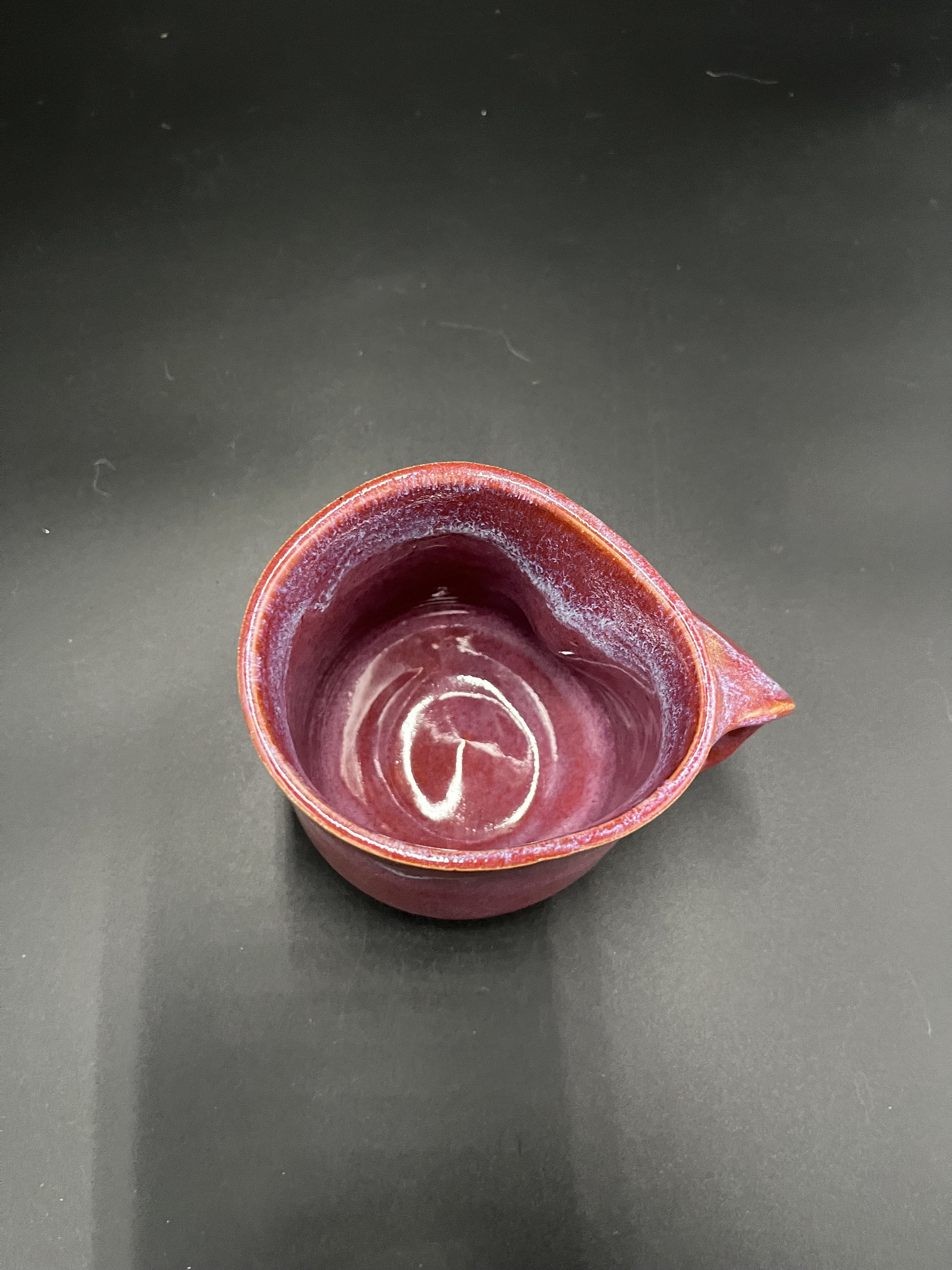 Handmade Pink Ceramic Hand-warmer Mug