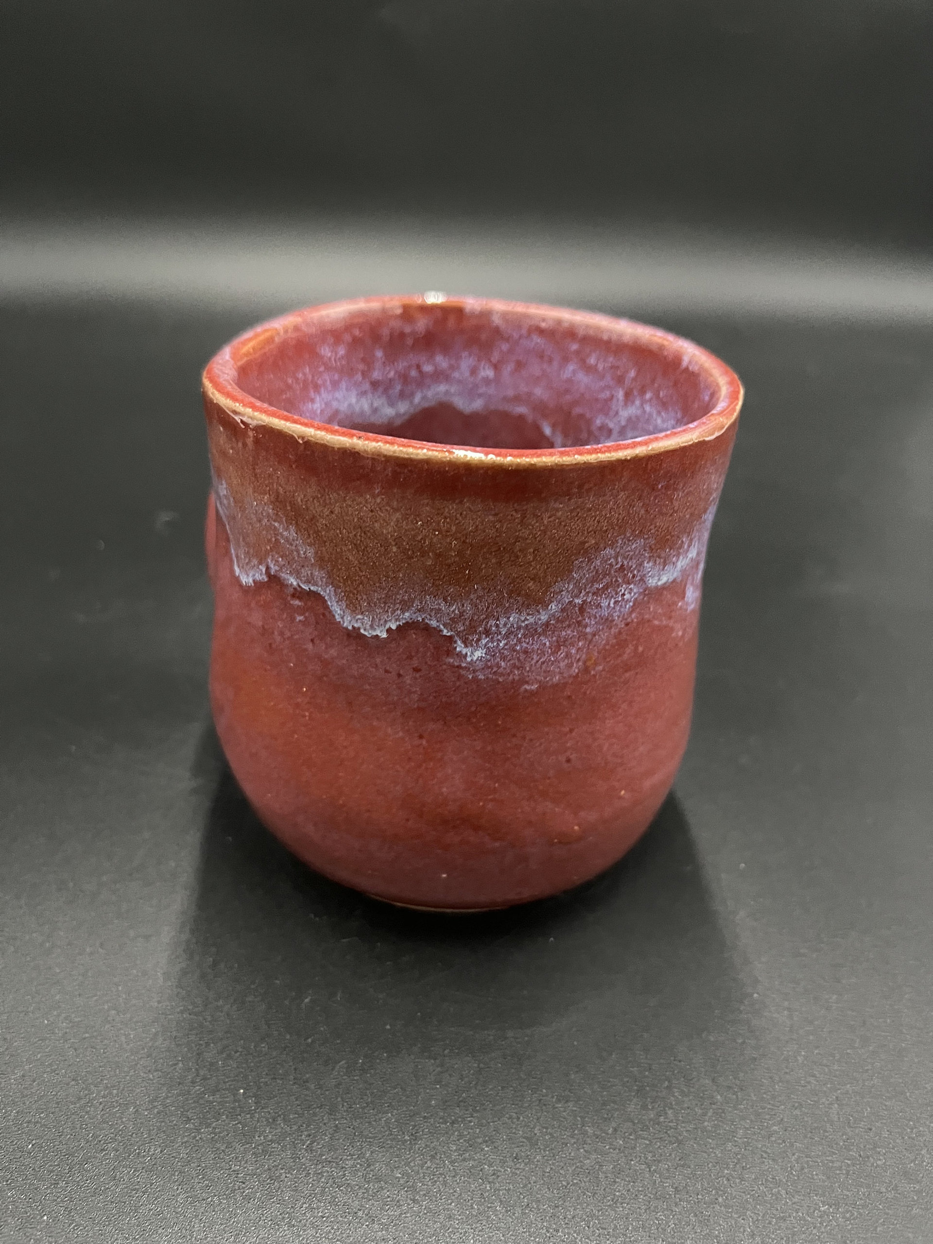 Handmade Pink Ceramic Hand-warmer Mug