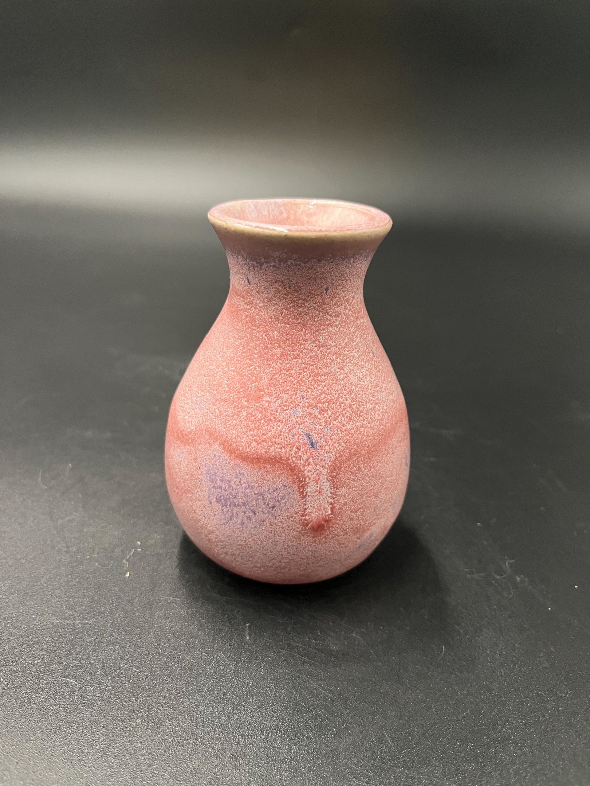 Handmade Pink and Purple Ceramic Bud Vase