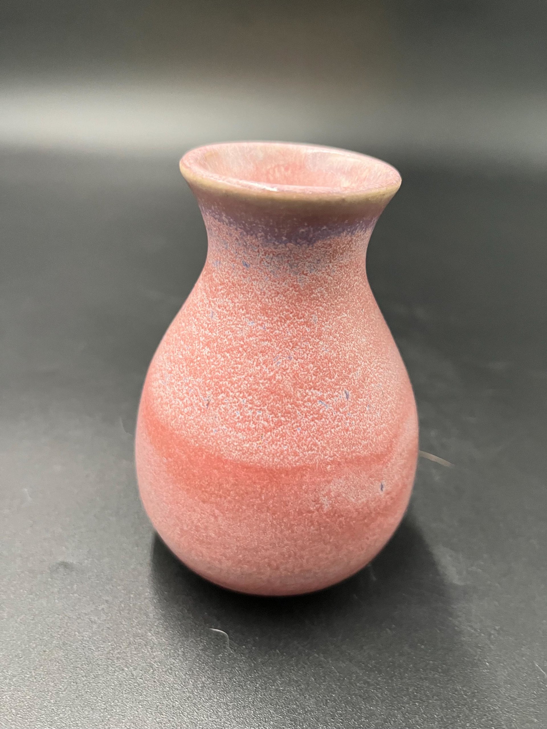 Handmade Pink and Purple Ceramic Bud Vase