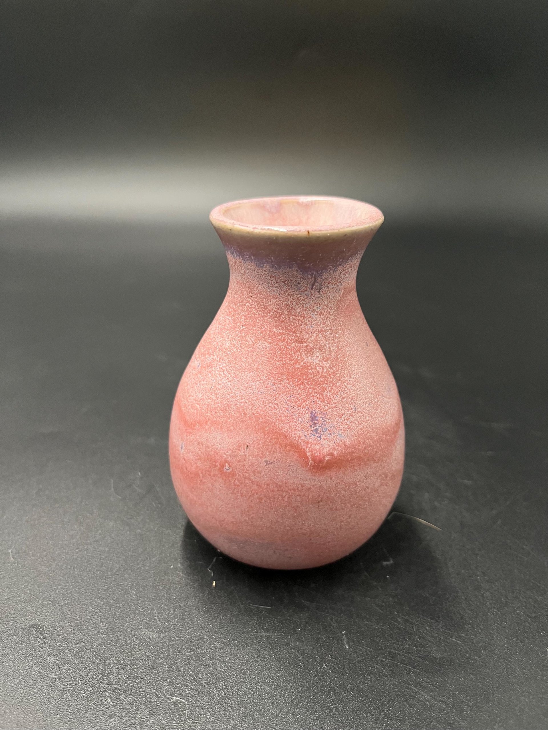 Handmade Pink and Purple Ceramic Bud Vase