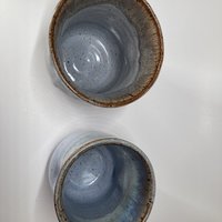 Blue and Honey Handle-less mug
