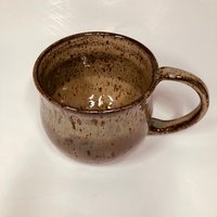 Rustic Hand-made Earthy Green Ceramic Mug