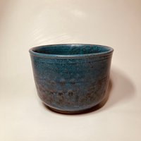 Hand-made Ceramic Blue Bowl