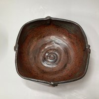 Hand-made Ceramic Copper Bowl