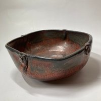 Hand-made Ceramic Copper Bowl