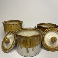 Hand-made Ceramic Lidded Jars
