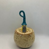 Handmade Gnome Lidded Jar