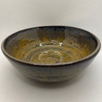 Handmade Honey and Golden Ceramic Bowl