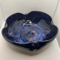 Handmade Purple Serving Bowl