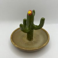 Handmade Ceramic Cactus Ring Holder