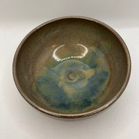 Handmade Multi-colored Earthy Ceramic Bowl