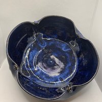 Handmade Purple Serving Bowl