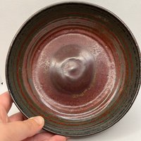 Handmade Ancient Jasper Glazed Ceramic Bowl