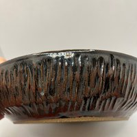 Handmade Ancient Jasper Glazed Ceramic Bowl