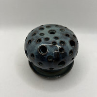 Hand Carved Blue-Green Luminary