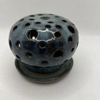 Hand Carved Blue-Green Luminary