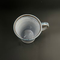 Handmade Blue Ceramic Tankard Mug