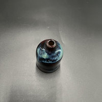 Handmade Northern Lights Ceramic Bud Vase