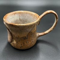 Handmade Honey Brown Ceramic Mushroom Mug
