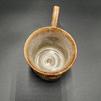 Handmade Honey Brown Ceramic Mushroom Mug
