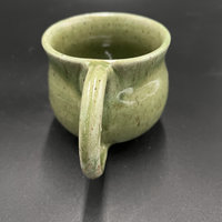 Handmade Green Ceramic Mushroom Mug