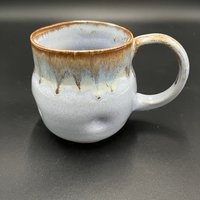 Handmade Ceramic Blue Polka-dot Mug