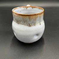 Handmade Ceramic Blue Polka-dot Mug