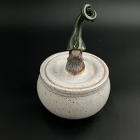 Handmade Ceramic Gnome Lidded Jar