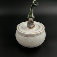 Handmade Ceramic Gnome Lidded Jar