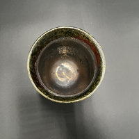 Handmade Iridescent Green and Copper Ceramic Vase - Raku fired
