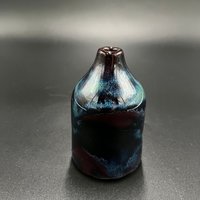 Handmade Northern Lights Ceramic Bud Vase