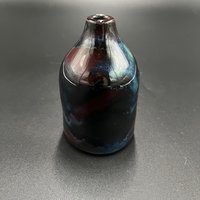 Handmade Northern Lights Ceramic Bud Vase