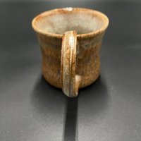 Handmade Honey Brown Ceramic Mushroom Mug