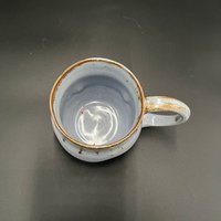 Handmade Ceramic Blue Polka-dot Mug