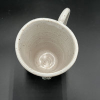 Handmade White Ceramic Christmas Tree Winter Mug