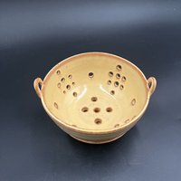 Hand-made Yellow Berry Bowl and Plate