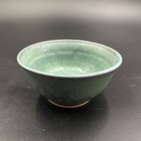 Handmade Tiny Green and Blue Ceramic Bowl