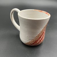 Handmade Sunset Striped Ceramic Mug