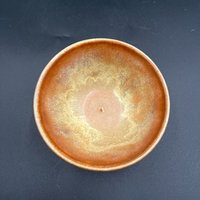 Handmade Tiny Golden Yellow Ceramic Bowl