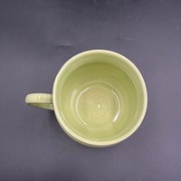 Handmade green ceramic cactus mug