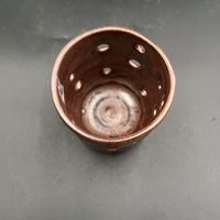 Hand Carved Copper Candle Holder