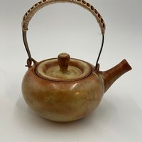 Handmade Golden Brown Ceramic Tea Set