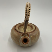 Handmade Golden Brown Ceramic Tea Set